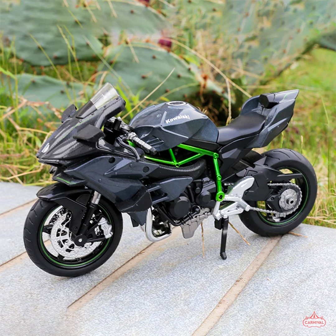 Kawasaki Ninja H2R Racing Bike (1:18 Scale Die Cast Model) | Carnival