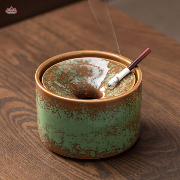 Emerald Rust Ashtray