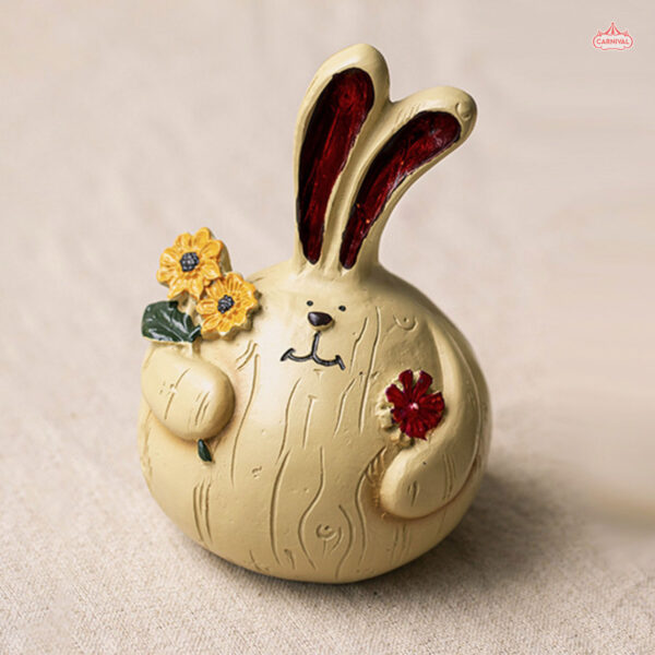 Bunny with Flower Showpiece