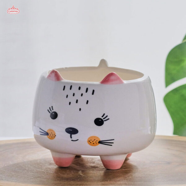 Blush Kitty Plant Pot