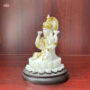 upscalemedia-transformed-3 White & Gold Goddess Lakshmi Idol