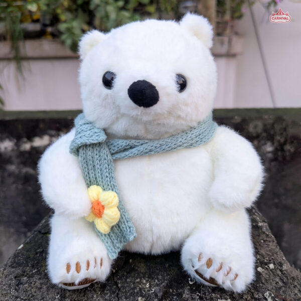 Polar Bear Scarf Plushie